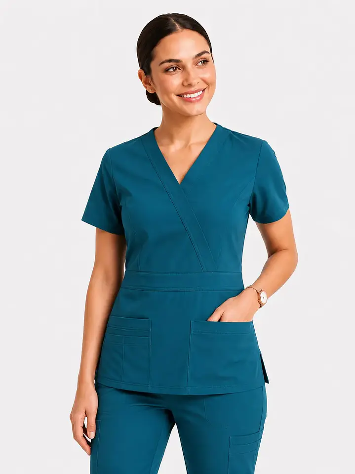 Blusa Clínica Verde Petroleo – Modelo Venus  3