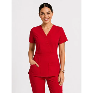 Blusa Clínica Rojo – Modelo Venus