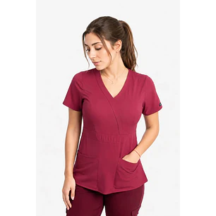 Blusa Modelo Venus Burdeo - Tela Elasticada Antifluido