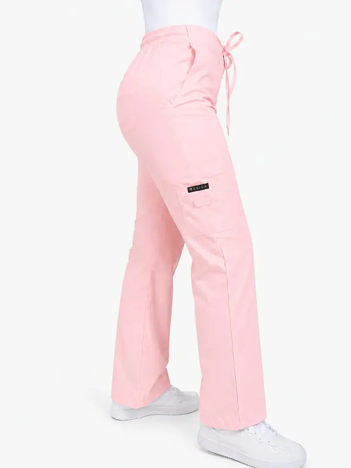 Pantalon Modelo Cargo Elasticado Antifluido Damasco 3