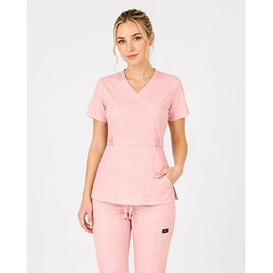 Blusa Modelo Cargo Elasticado Antifluido Damasco