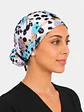 Gorro Quirúrgico con Botones para Mascarilla - Diseño Animal Print Turquesa - Miniatura 3