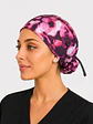 Gorro Quirúrgico con Botones para Mascarilla - Animal Print Fucsia - Miniatura 1