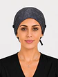 Gorro Quirúrgico con Botones para Mascarilla - Gris Oxford Digital - Miniatura 2