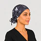 Gorro Clínico con Botones para Mascarilla - Camuflaje Gris Oscuro - Miniatura 2