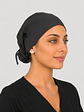 Gorro Clínico con Botones para Mascarilla - Gris Marengo Liso - Miniatura 2