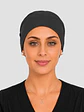Gorro Clínico con Botones para Mascarilla - Gris Marengo Liso - Miniatura 3
