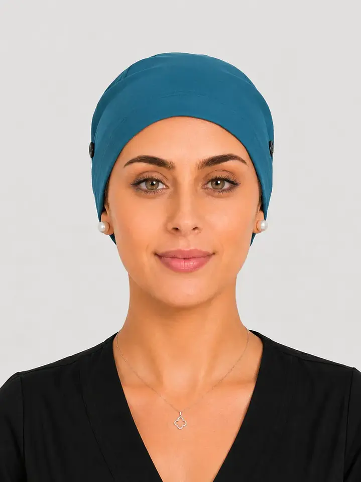 Gorro Quirúrgico Verde Petroleo 2