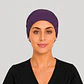 Gorro Clínico Morado con Botón – Antifluido y Ajustable - Miniatura 2