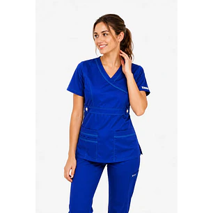 Blusa Clinica Azul Rey Hilo Calipso