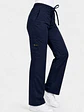 Pantalon Modelo Cargo Elasticado Antifluido Azul Marino - Miniatura 1