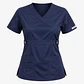 Blusa Clínica Modelo Cargo Azul Marino Poplin  - Miniatura 2