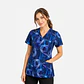 Blusa clínica  Estampada Aura Azul  - Miniatura 1