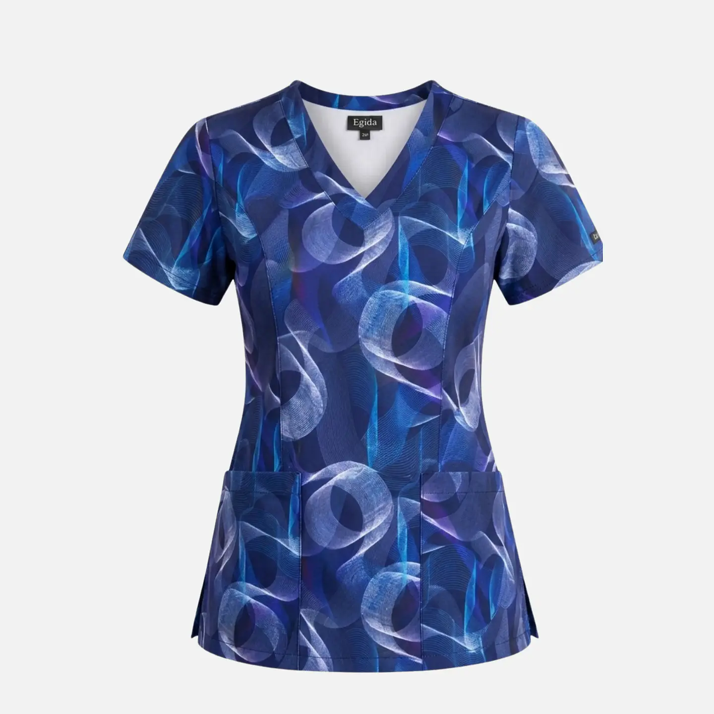 Blusa clínica  Estampada Aura Azul  3