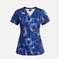Blusa clínica  Estampada Aura Azul  - Miniatura 3