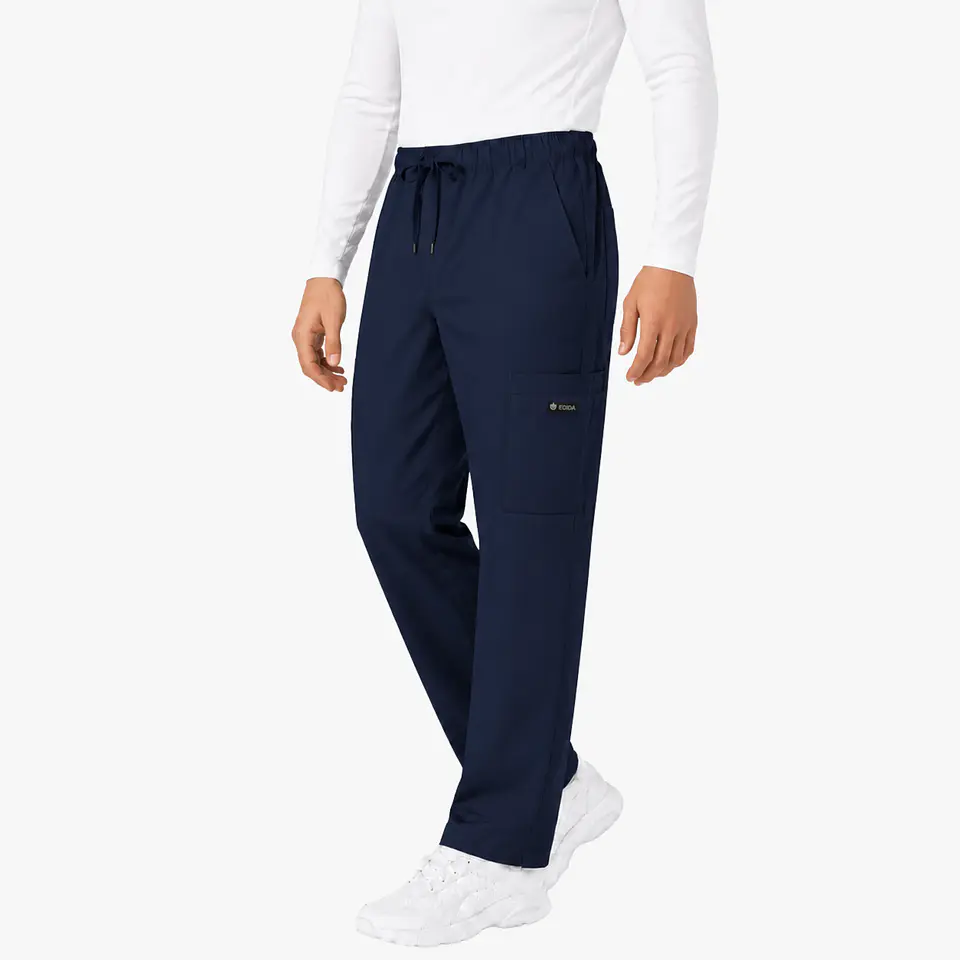 Pantalón Clínico Cargo Azul Rey Hombre Antifluido 1