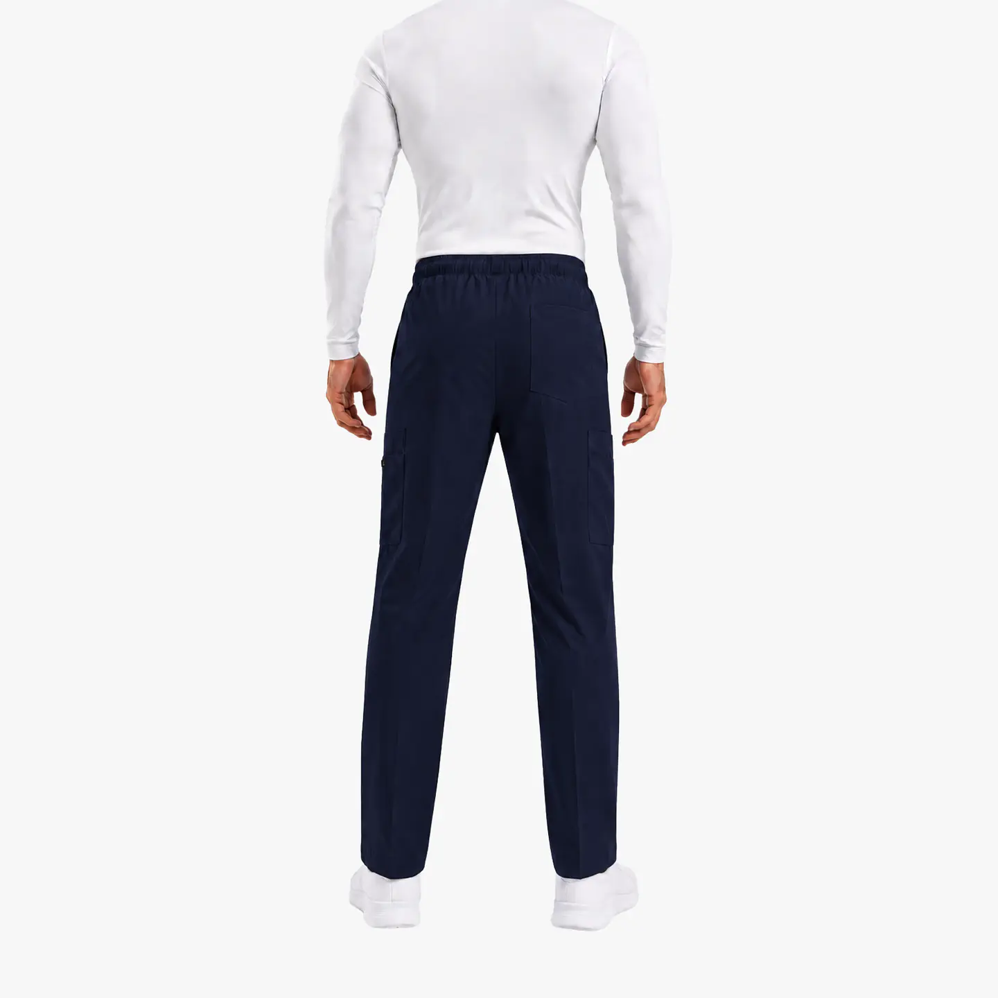 Pantalón Clínico Cargo Azul Rey Hombre Antifluido 3