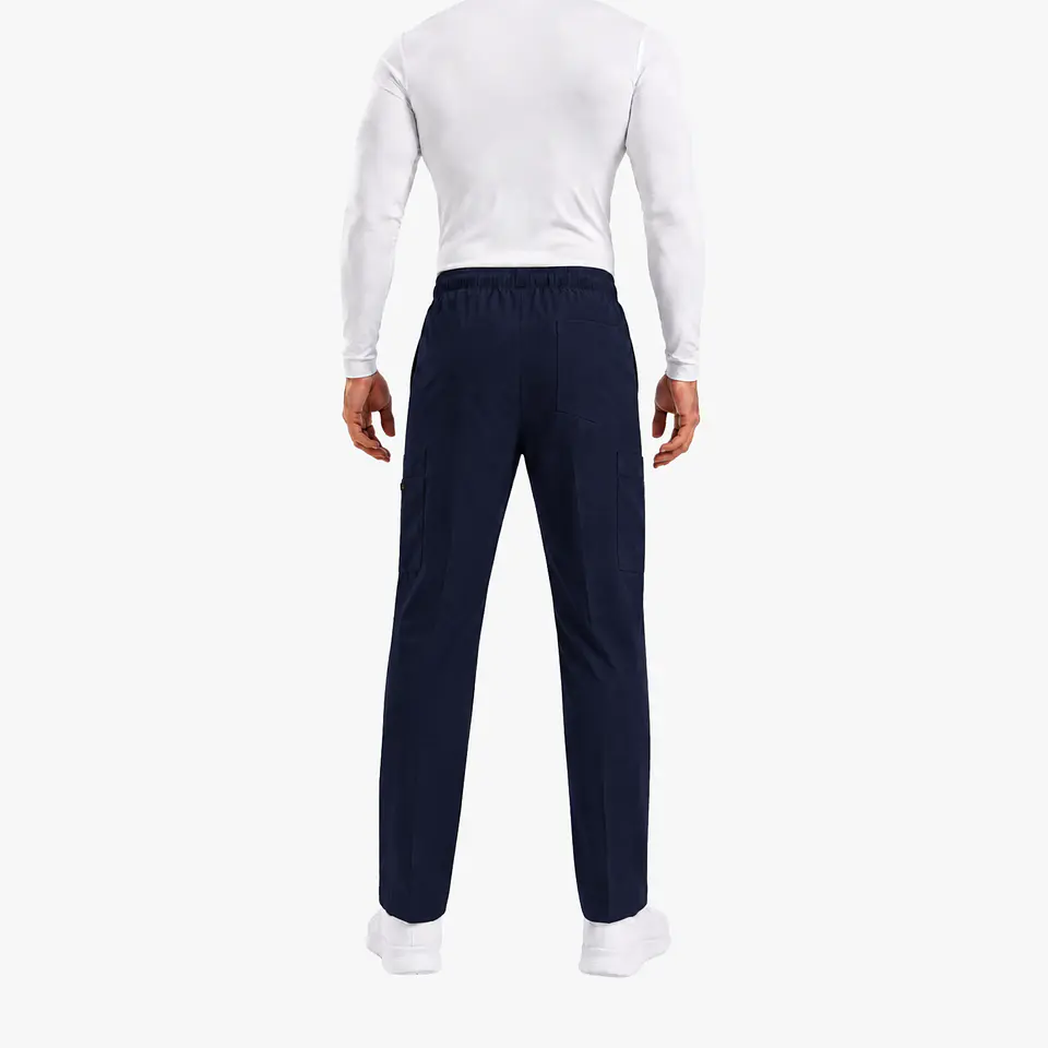 Pantalón Clínico Cargo Azul Rey Hombre Antifluido 3