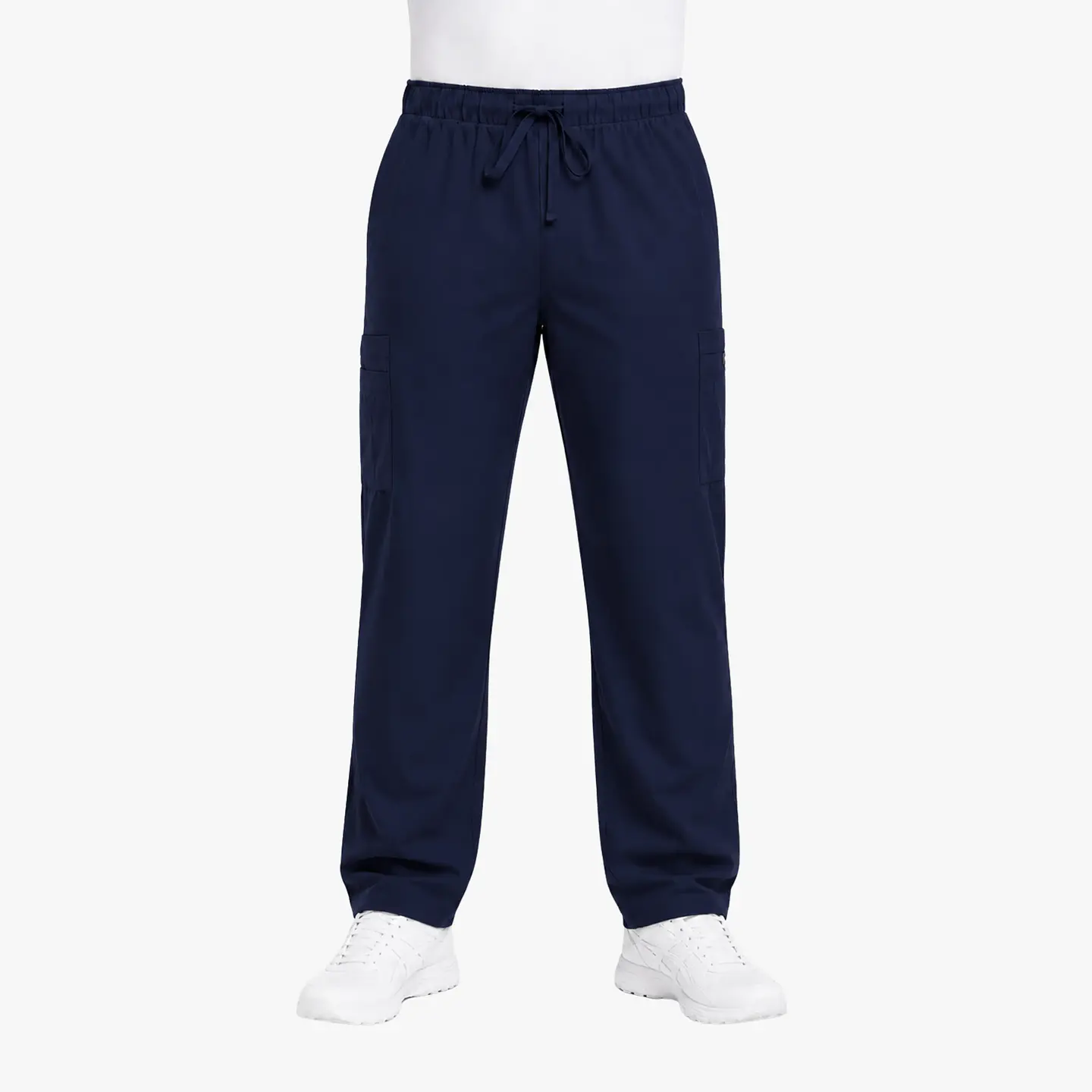 Pantalón Clínico Cargo Azul Rey Hombre Antifluido 4
