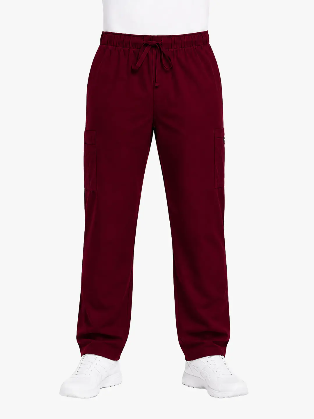 Pantalón Clínico Cargo Burdeo Hombre Antifluido - Uniformes clínicos Égida Chile