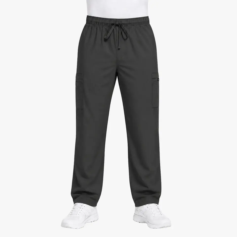 Pantalón Clínico Cargo Gris Hombre Antifluido 3