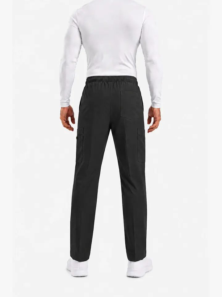 Pantalón Clínico Cargo Gris Hombre Antifluido 4