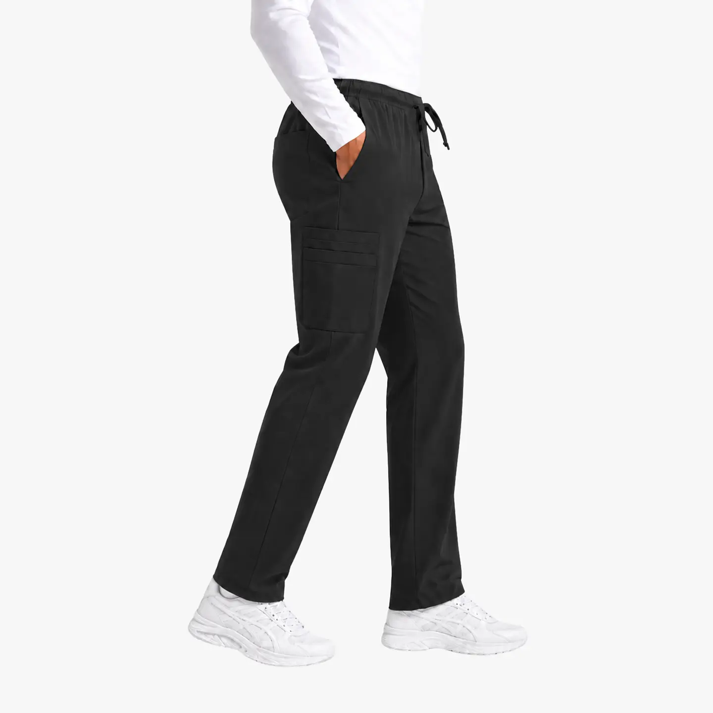 Pantalón Clínico Cargo Gris Hombre Antifluido 2