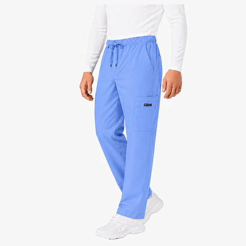 Pantalón Clínico Cargo Celeste Hombre Antifluido