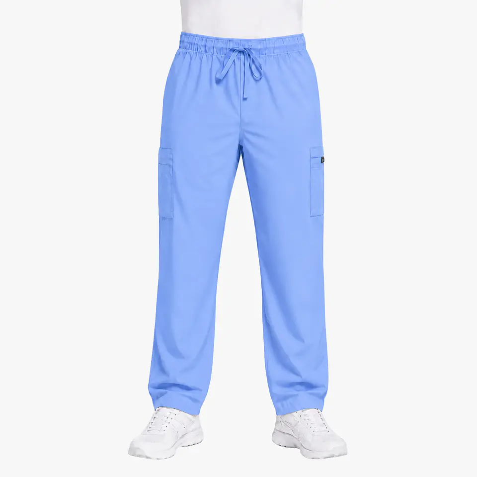 Pantalón Clínico Cargo Celeste Hombre Antifluido 3