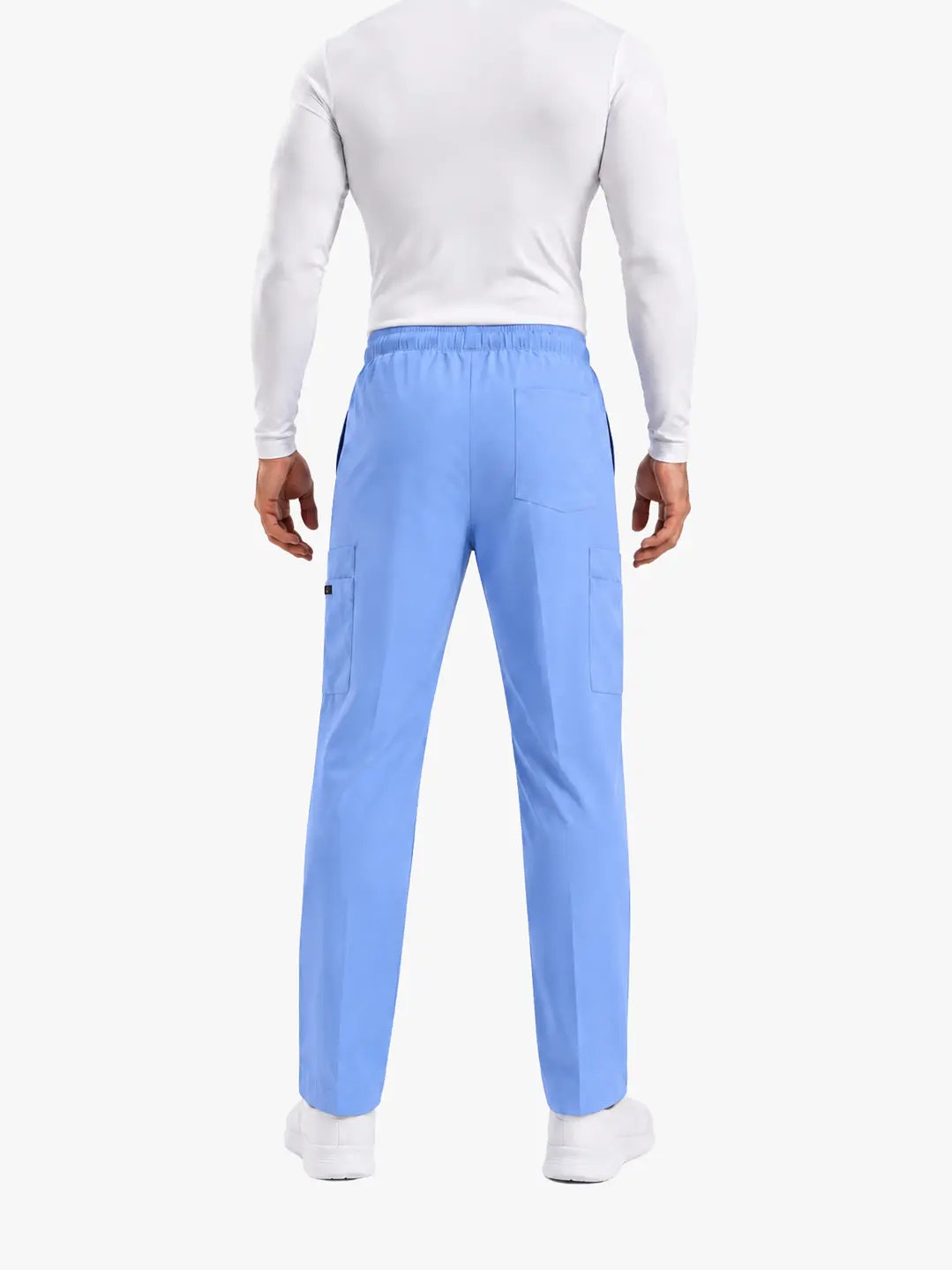 Pantalón Clínico Cargo Celeste Hombre Antifluido - Uniformes clínicos Égida Chile