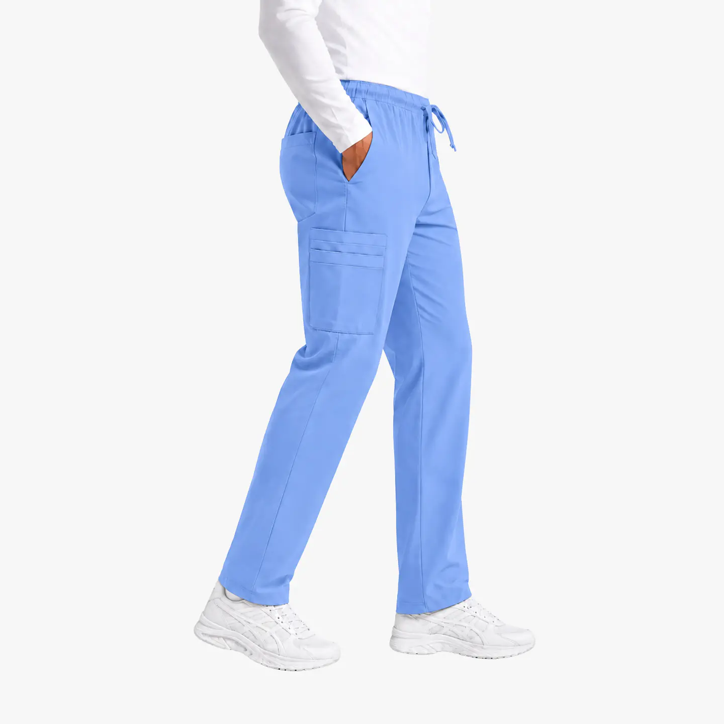 Pantalón Clínico Cargo Celeste Hombre Antifluido 2
