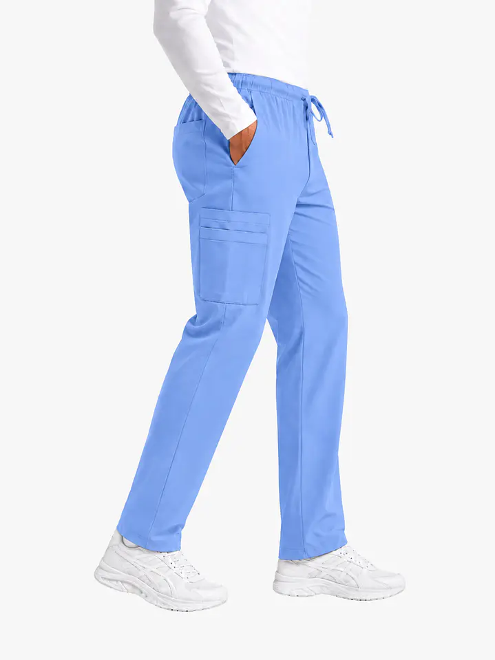 Pantalón Clínico Cargo Celeste Hombre Antifluido 2