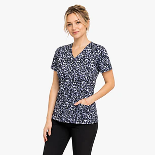 Blusa Clínica Estampada Nébula Gris Premium Egida
