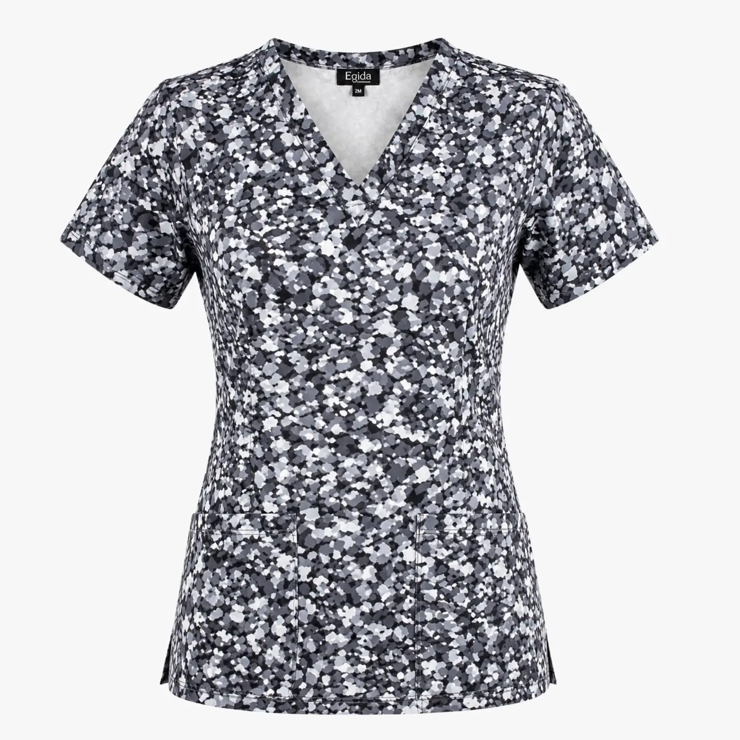 Blusa Clínica Estampada Nébula Gris Premium Egida 3