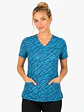 Blusa Clínica Estampada Safari Turquesa Premium - Miniatura 1