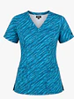 Blusa Clínica Estampada Safari Turquesa Premium - Miniatura 3