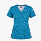 Blusa Clínica Estampada Safari Turquesa Premium - Miniatura 3