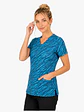 Blusa Clínica Estampada Safari Turquesa Premium - Miniatura 2