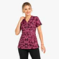 Blusa Clínica Estampada Sakura Fucsia Premium - Miniatura 1