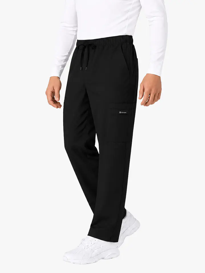 Pantalón Clínico Cargo Negro Hombre Premium  1