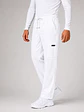 Pantalón Clínico Cargo Blanco Hombre Premium  - Miniatura 1