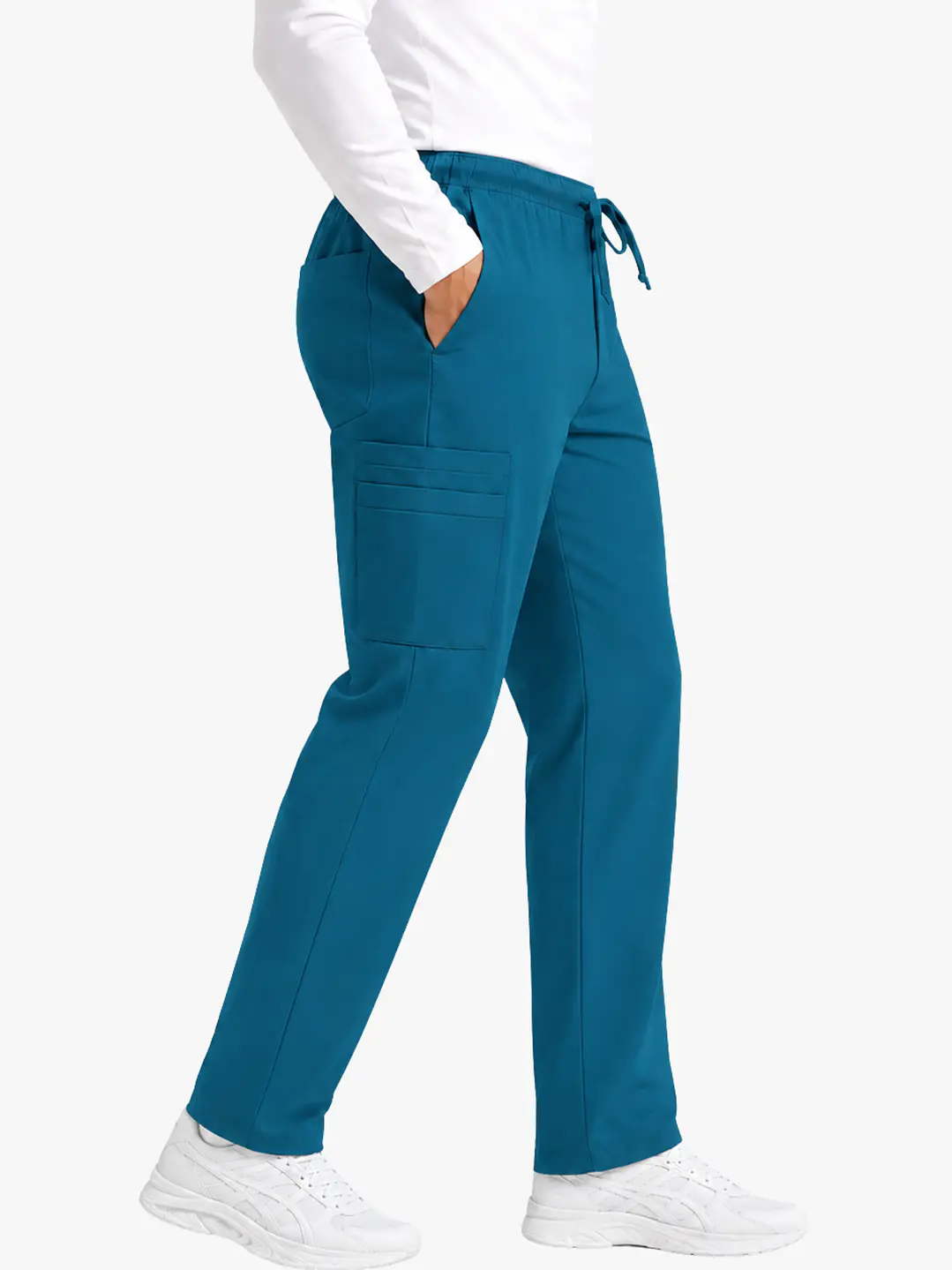 Pantalón Clínico Cargo Verde petróleo Hombre Premium  - Uniformes clínicos Égida Chile