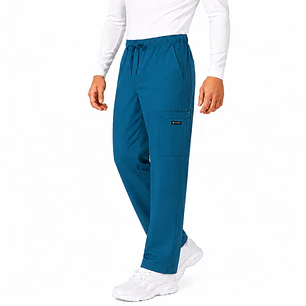 Pantalón Clínico Cargo Verde petróleo Hombre Premium 
