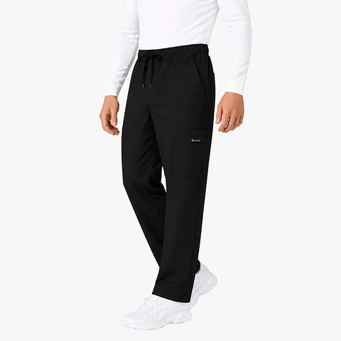 Pantalón Clínico Cargo Negro Flex Medcomfor