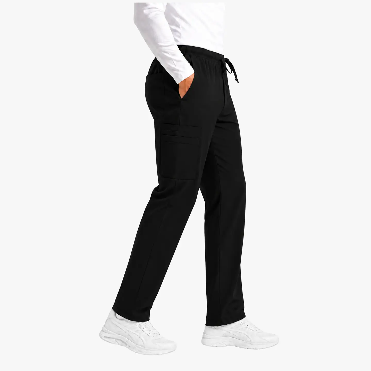 Pantalón Clínico Cargo Negro Flex Medcomfor 2