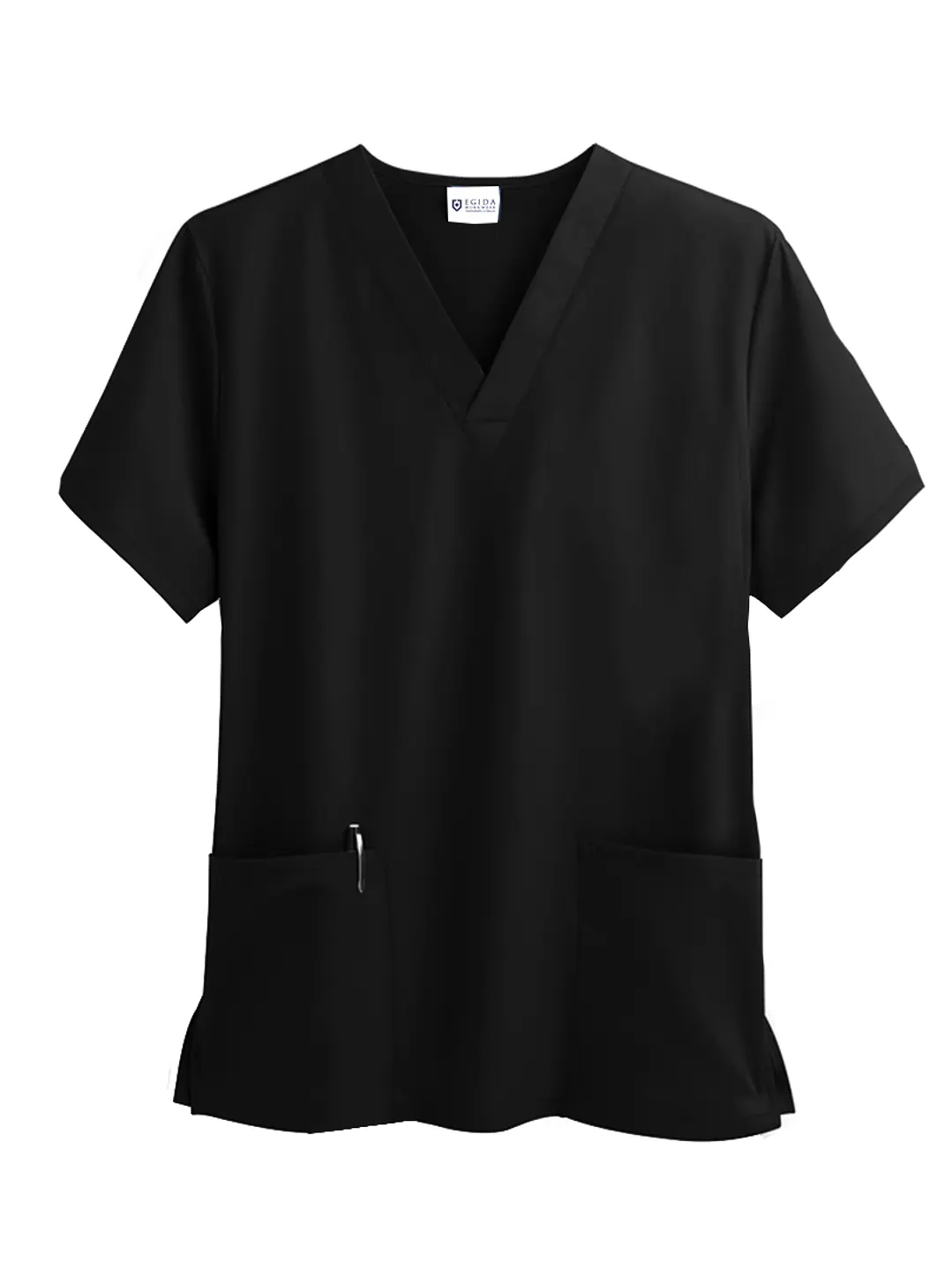 Polera De Hombre Modelo Cargo Negro Poplin - nuevo - Uniformes clínicos Égida Chile