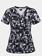 Blusa Clínica Estampada Mosaico Black and White  - Miniatura 3
