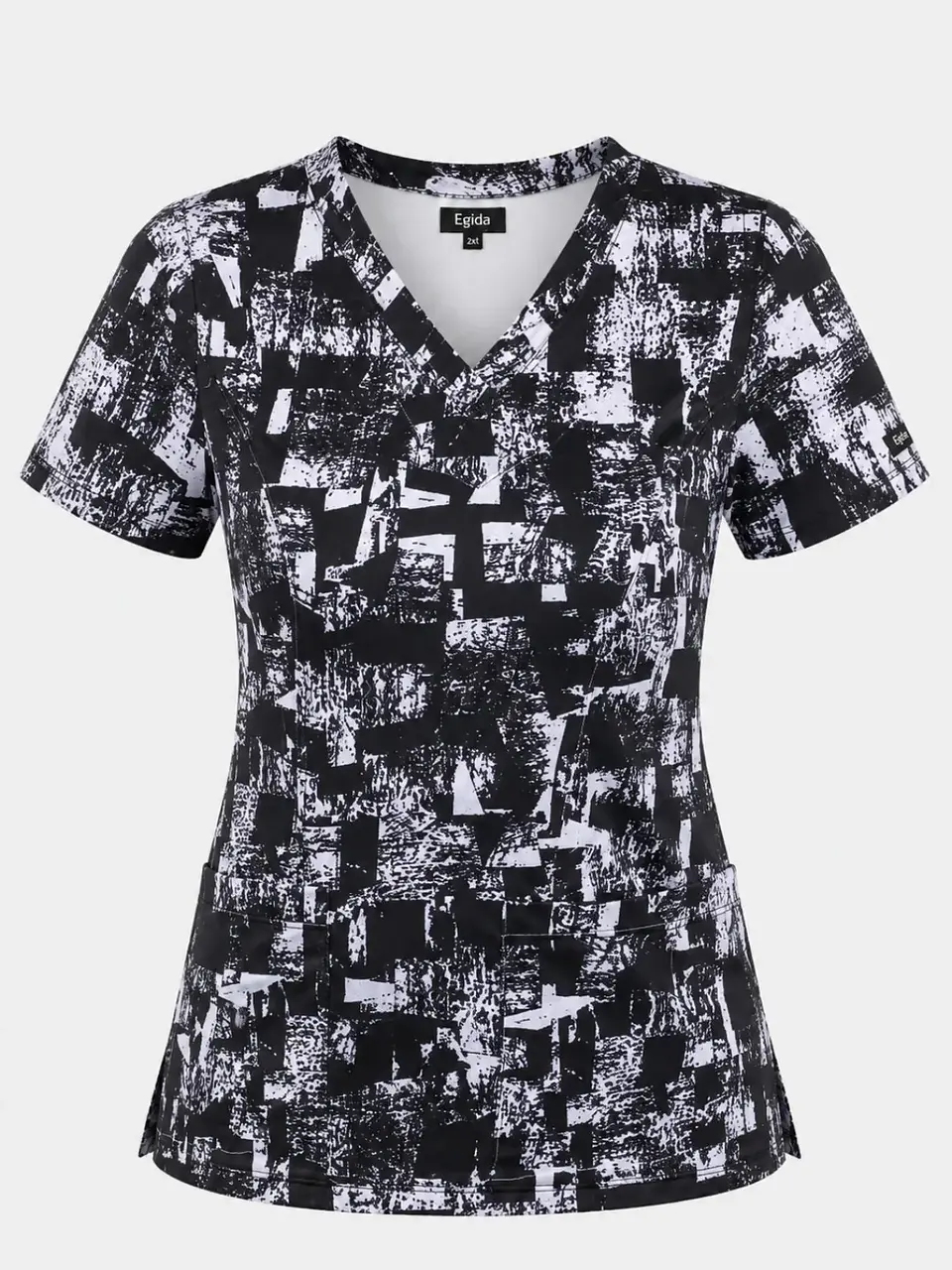 Blusa Clínica Estampada Mosaico Black and White  3