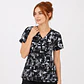 Blusa Clínica Estampada Mosaico Black and White  - Miniatura 2