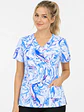 Blusa Clínica Estampada Aurora Blue Premium - Miniatura 1